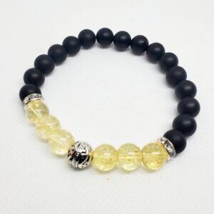 citrine and black onyx