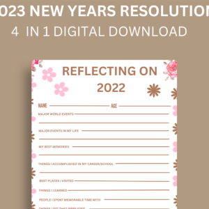 2023 New Years Resolution Digital Download